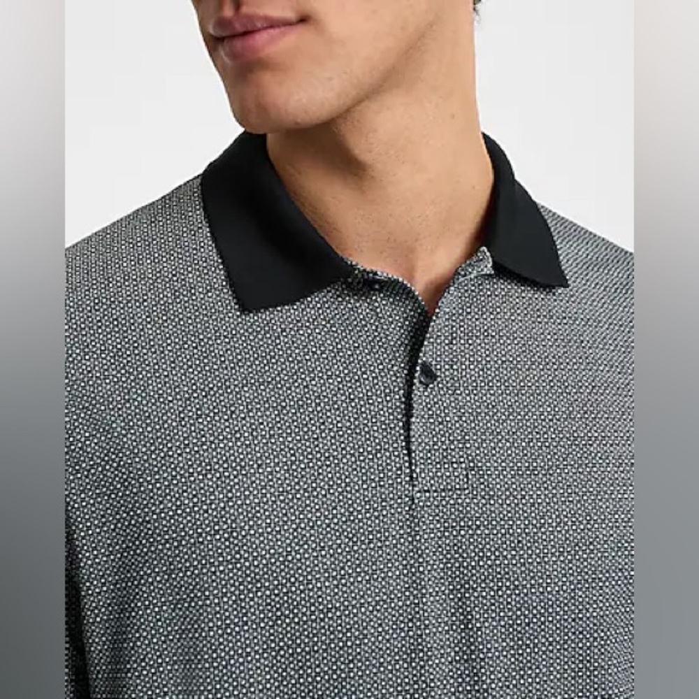 Express Geo Luxe Pique Polo